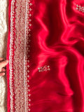Red Bridal Posh Premium Satin saree