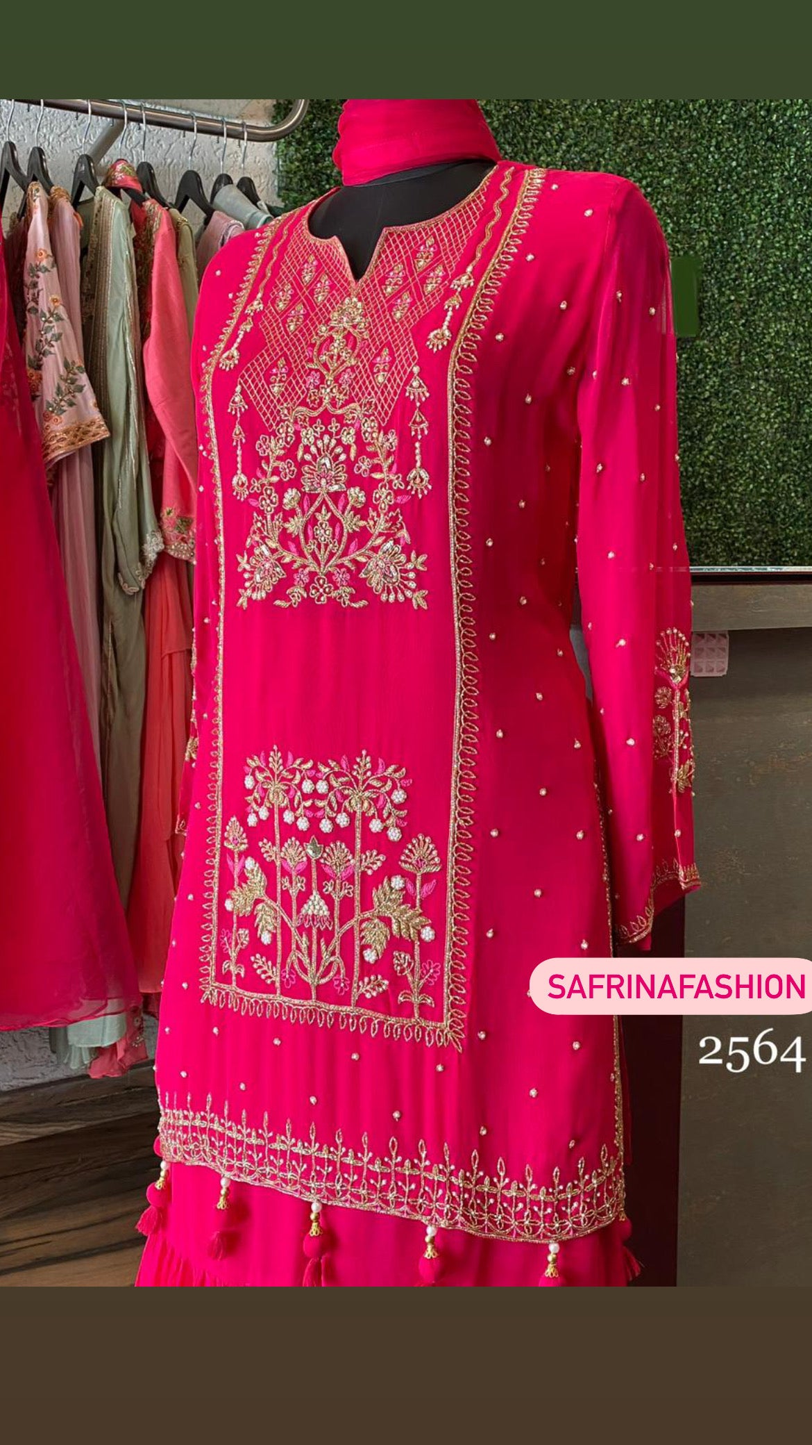 Lina kurta gorgette indowestern dress - Saffronfashionindia