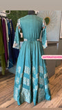 Turquoise Indowestern dress Indian Pakistani Dress