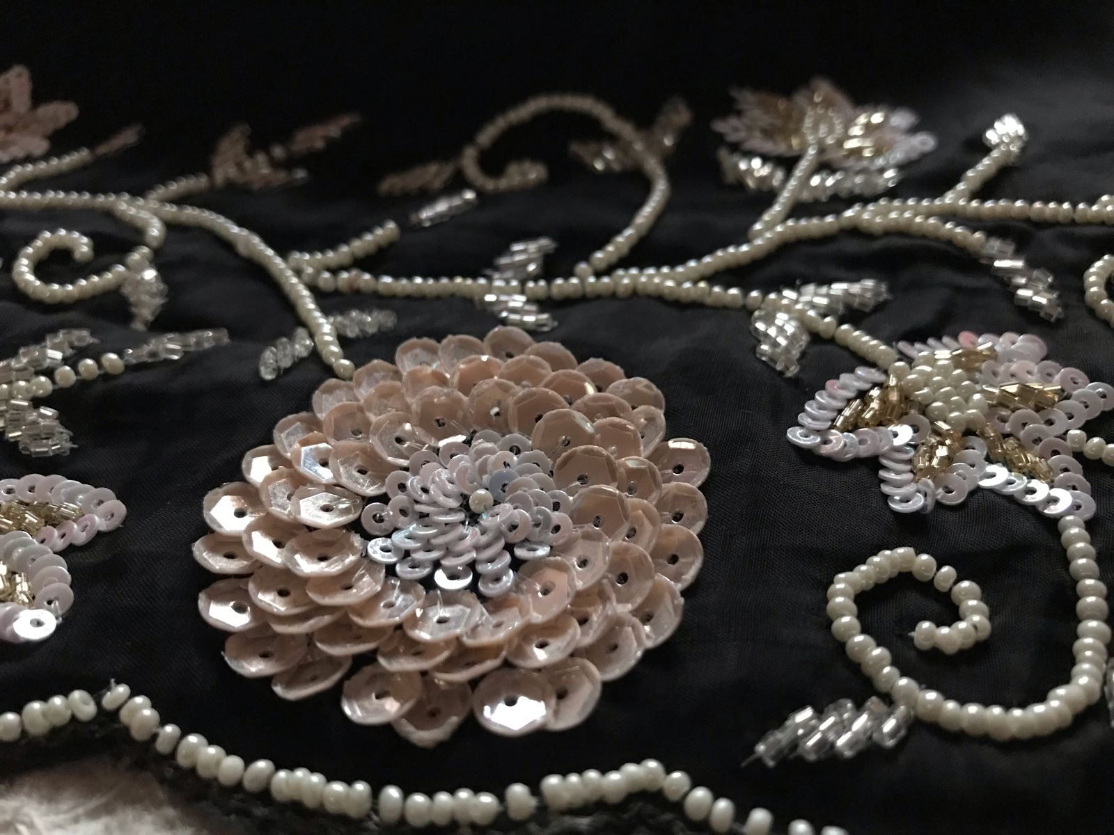 Black Satin Organza Silk Saree Luxury Partywear Wedding sarees - Saffronfashionindia