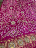 Pink gottapatti zardosi exclusive saree