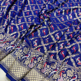 Royal Blue Katan Silk Handwoven Sarees