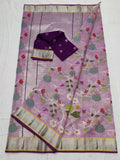 Lavender zari Kota saree Indian saree