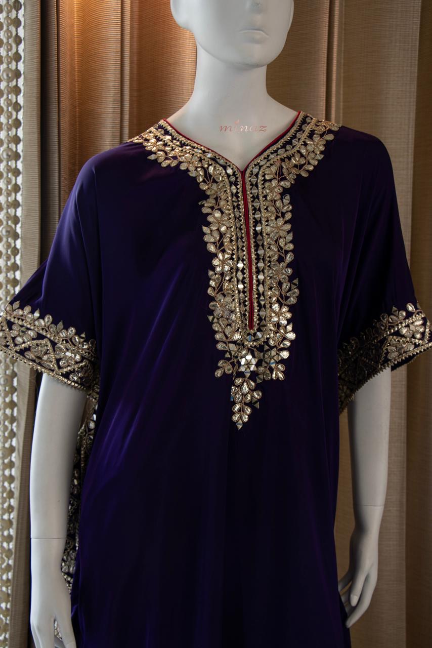 Nihshad kaftan dress stylish kaftan set - Saffronfashionindia