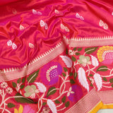 Gulabo katan silk saree handwoven sarees