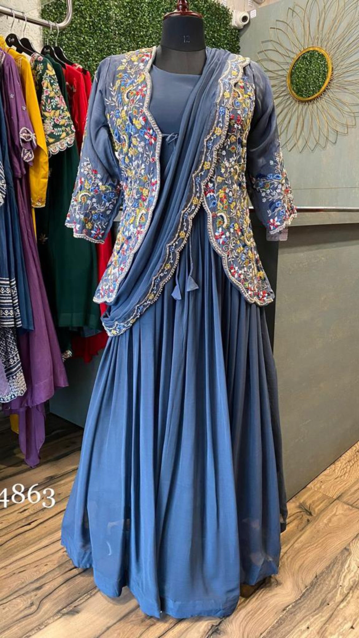 Benita Indowestern Dress Partywear Dress - Saffronfashionindia