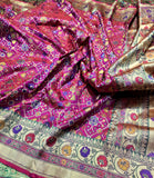 Indian saree Banarsi Katan silk saree Dhakai Jamdani sarees blouse SaffronFashion