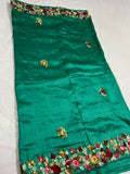 Tussar French knot inspired saree