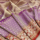 Lamaina tissue saree handwoven Zari booties sarees