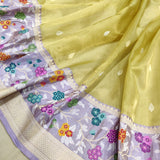 Lamina tissue Handwoven zari beautiful saree