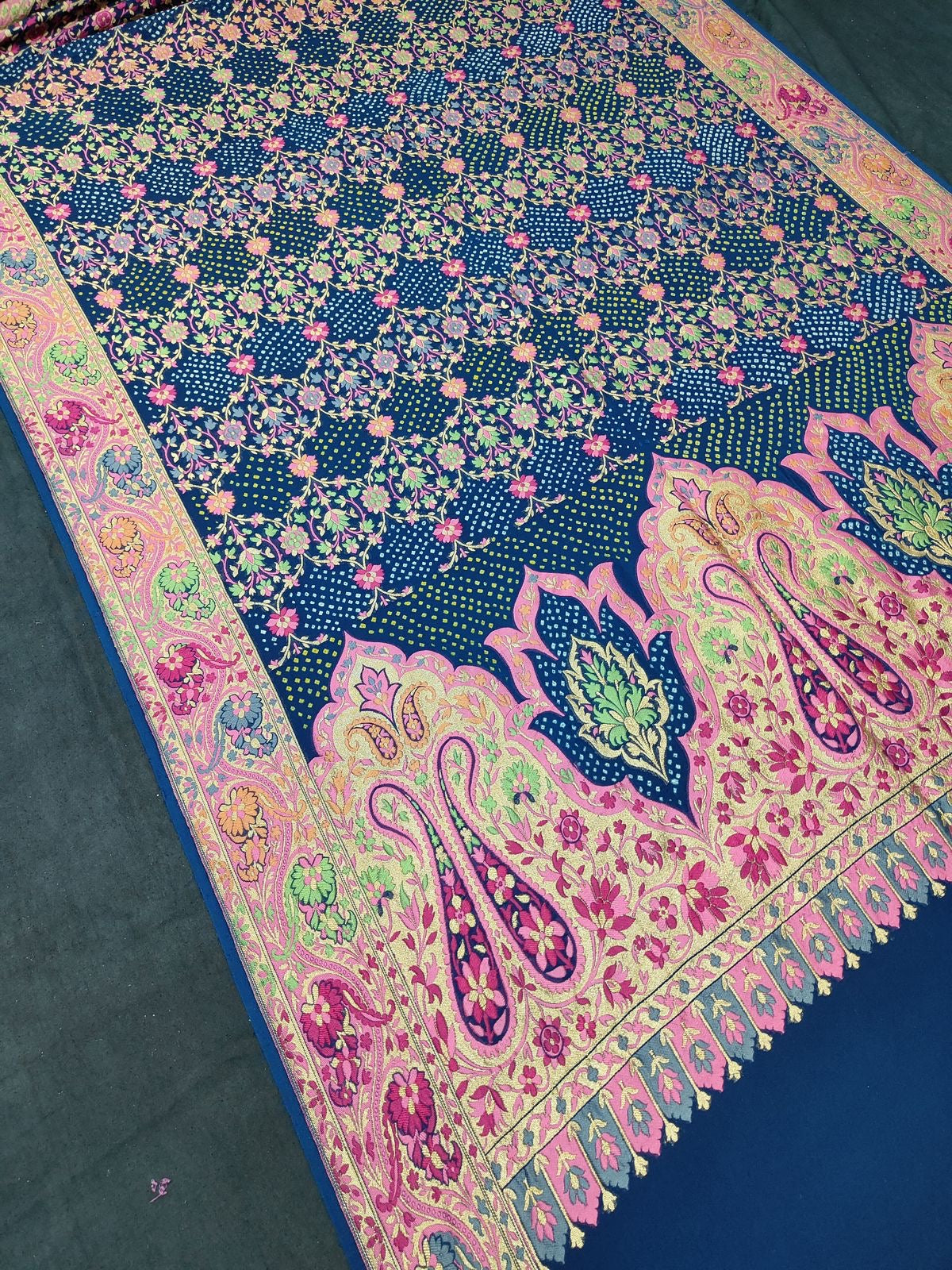 Ramika banarsi dupatta Bandhani dupatta - Saffronfashionindia