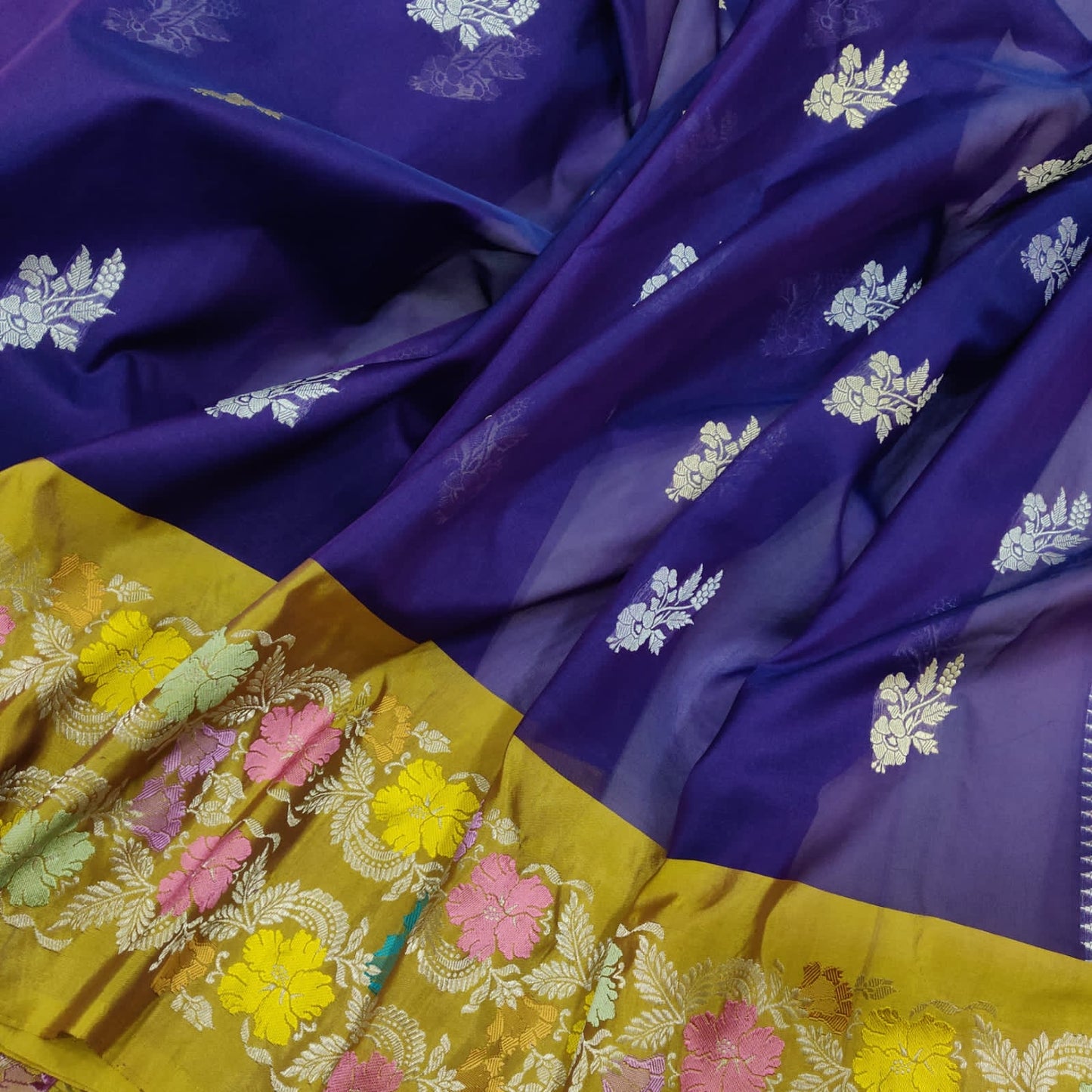 Labina kora kadwa handwoven sarees - Saffronfashionindia