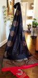 Banarsi Raw Silk Saree Indian Sari blouse