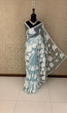 Arlie organza saree applique work saree Partywear sarees