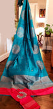 Banarsi Raw Silk Saree Indian Sari blouse