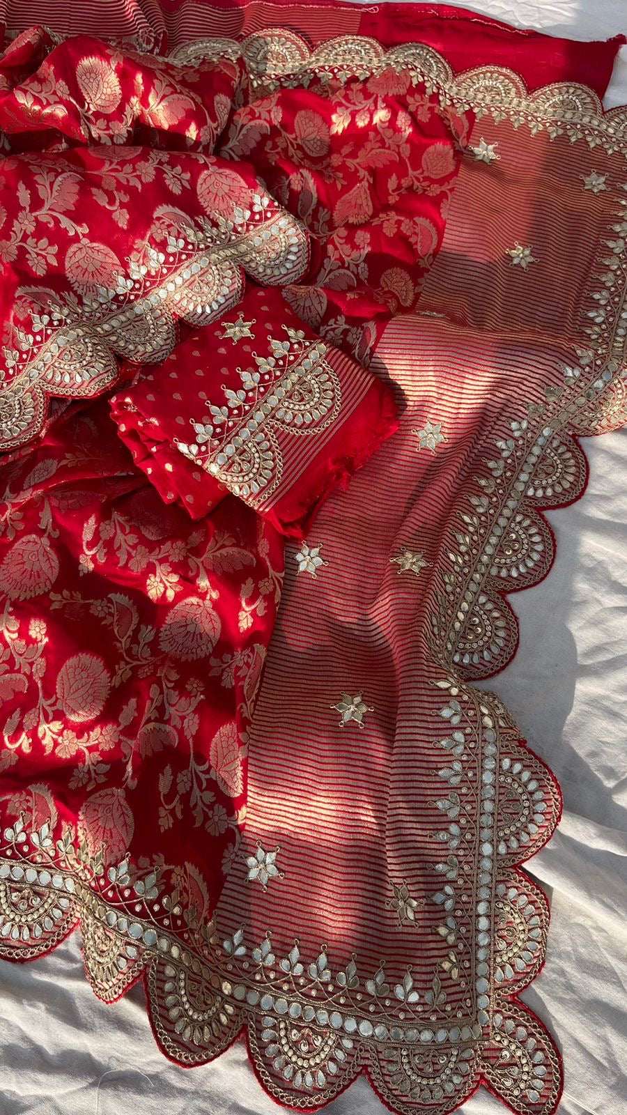 Sultana Khaddi Gorgette Saree Traditional Sarees - Saffronfashionindia