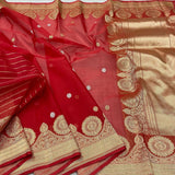 Bengal traditional saree red saree bridal saree