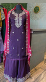 Rumana silk sharara dress Pakistani dress
