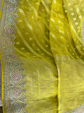 Gottapatti organza weaved saree reception saree