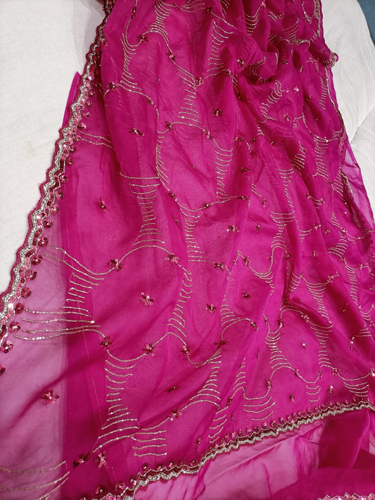 Ivshika Organza Partywear Saree trendy sarees - Saffronfashionindia