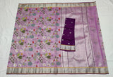 Lavender zari Kota saree Indian saree