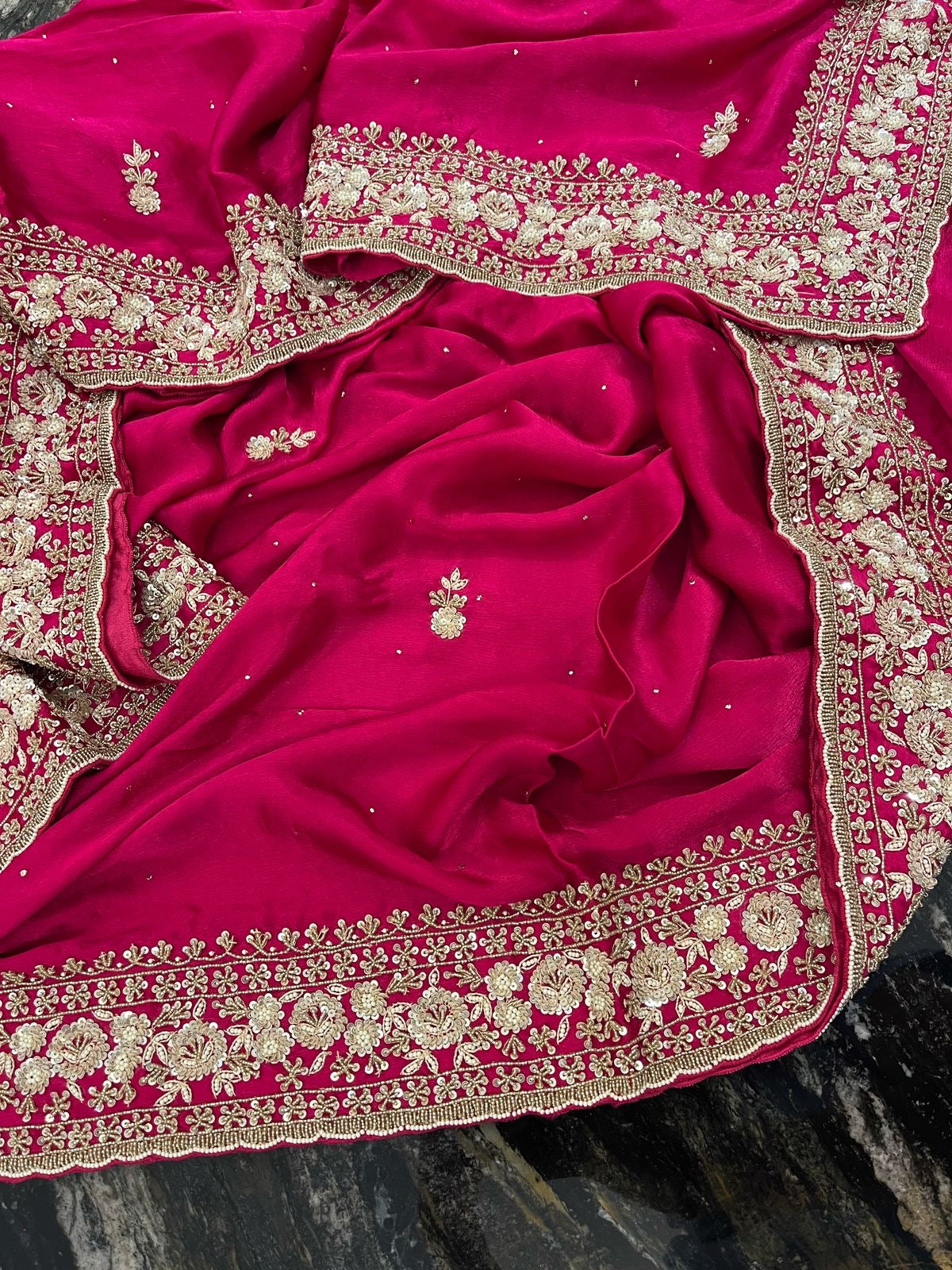 Luxury crepe satin saree Indian saree traditional sarees blouse women saree Saffronfashionindia