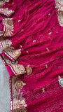 Bandhej Traditional Saree Crepe Gorgette sarees
