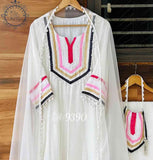 Rubika dress tissue shimmer palazzo set Saffronfashionindia