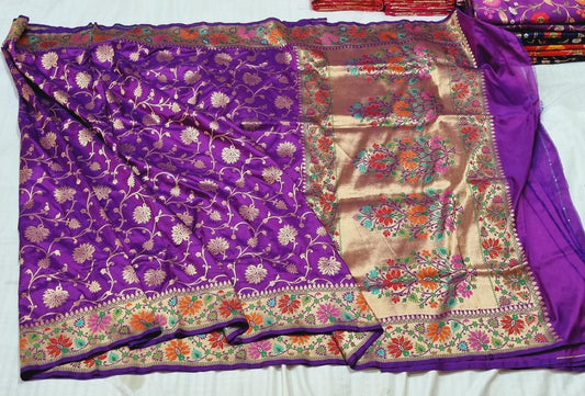 Maneeba banarsi katan exclusive silk sarees - Saffronfashionindia
