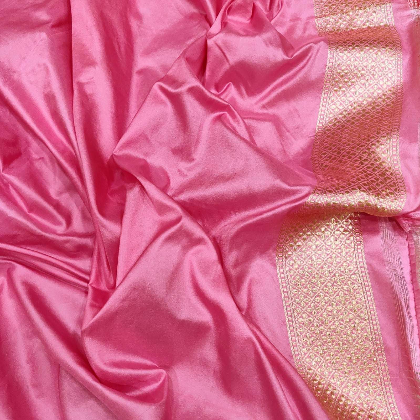 Lavender kora handwoven zari saree - Saffronfashionindia