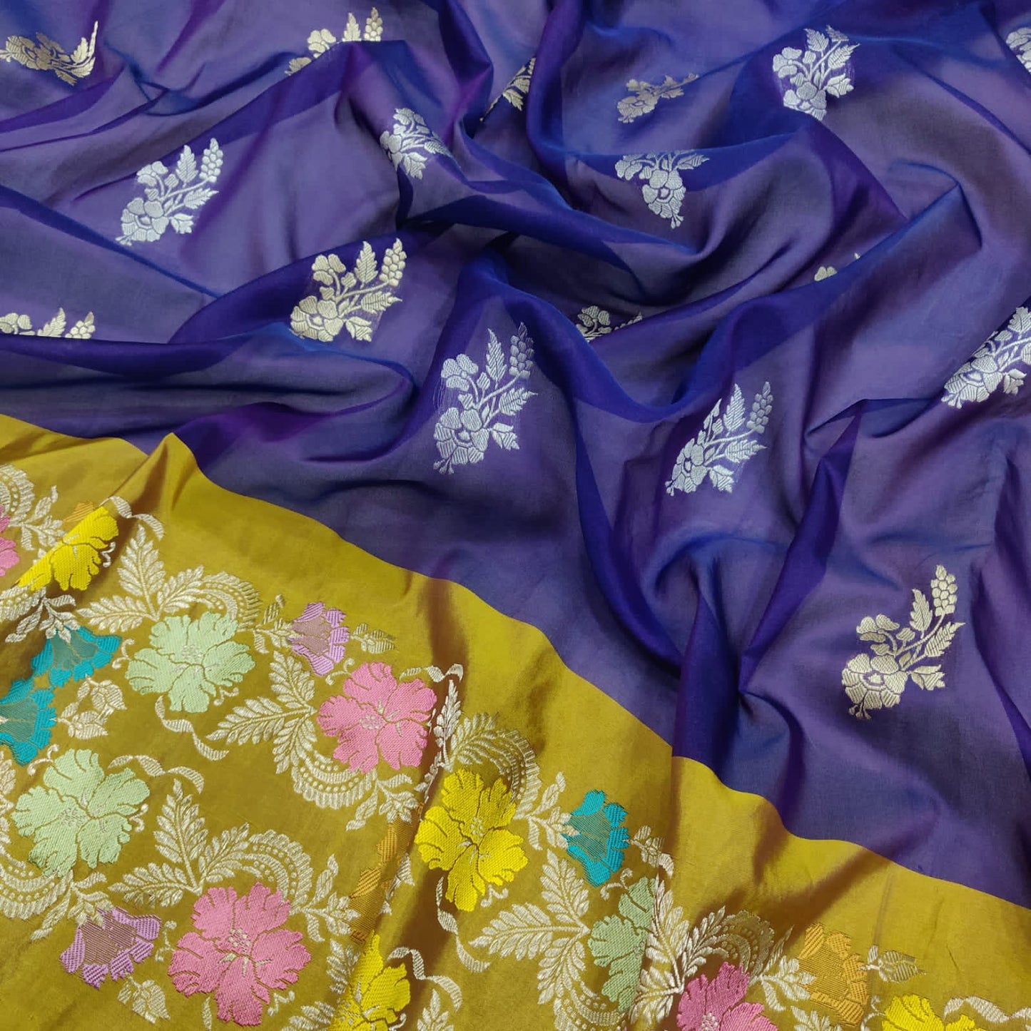 Labina kora kadwa handwoven sarees - Saffronfashionindia