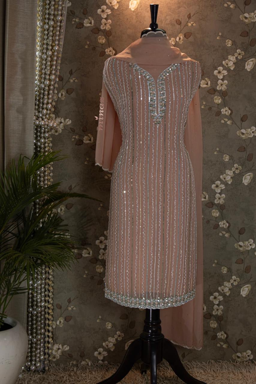 Lumina Organza Salwar Suit Indian Salwar kameez - Saffronfashionindia