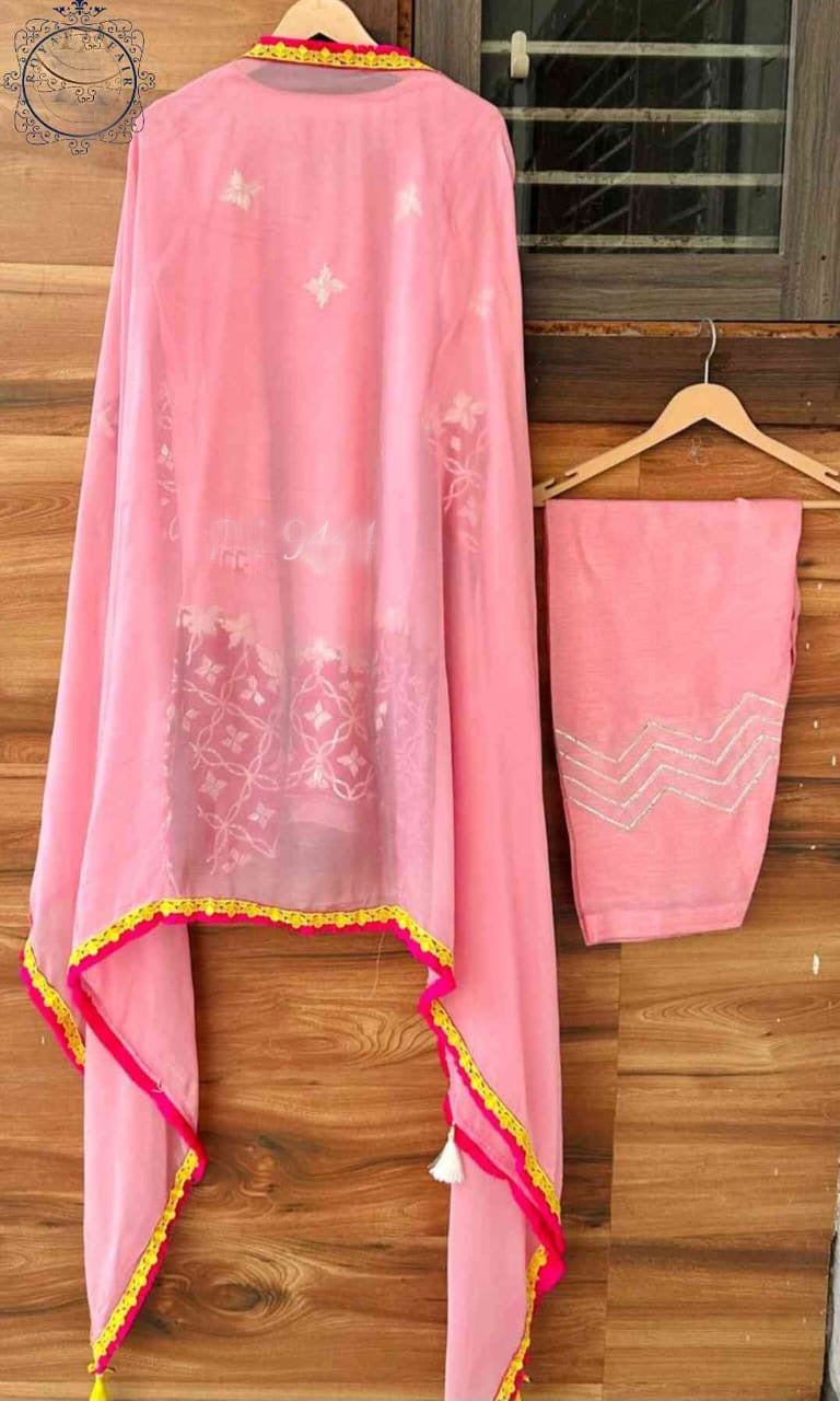 Embroidered salwar suit Indian salwar suit Traditional suit SaffronFashion