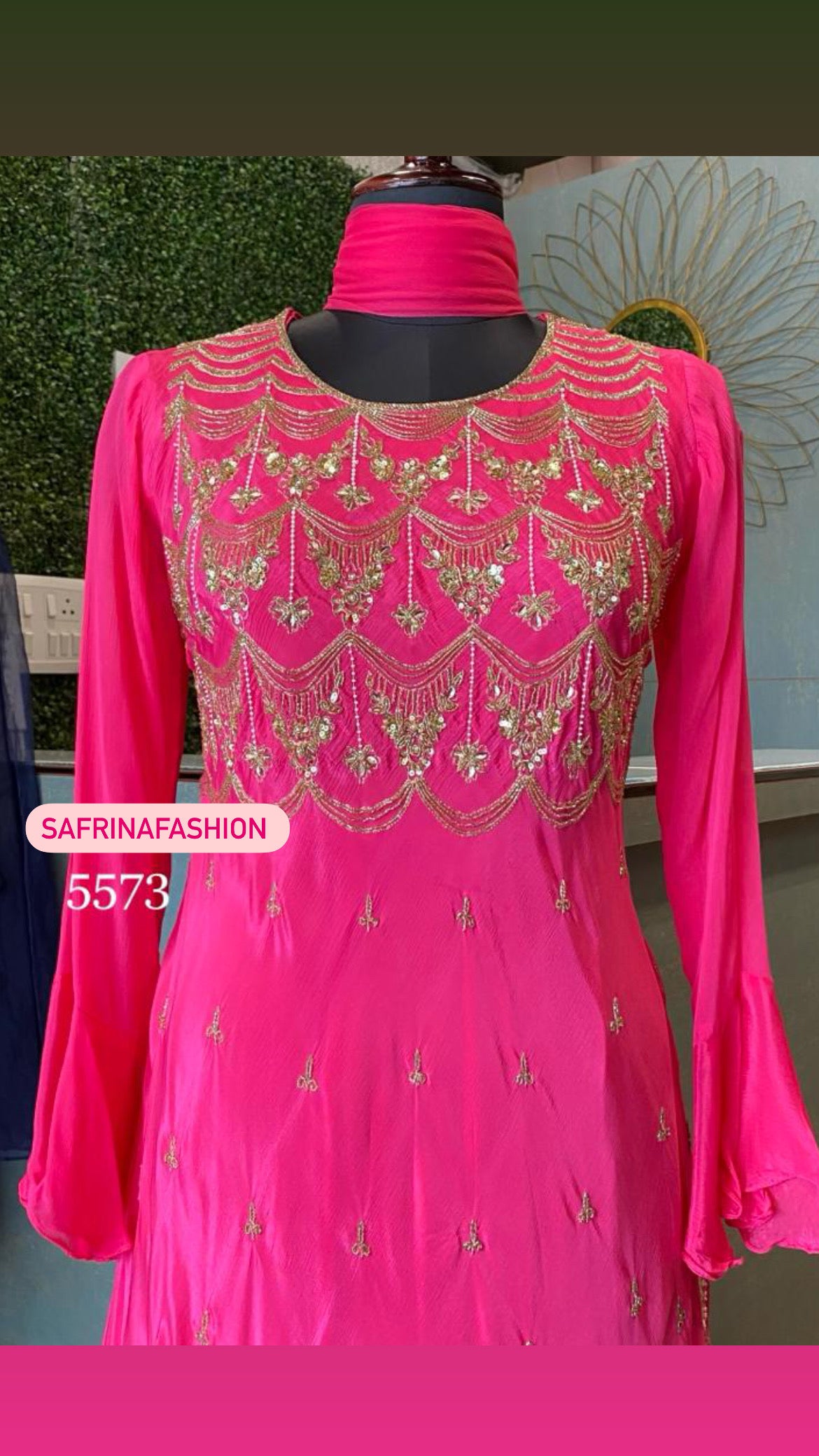Pink Leela kurta gharana dress - Saffronfashionindia