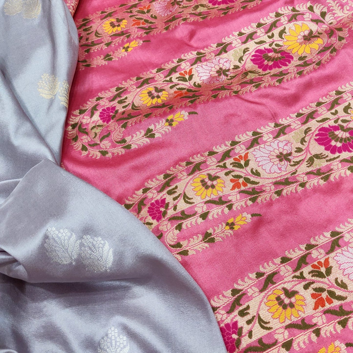 Ruma Katan silk handwoven sarees - Saffronfashionindia