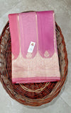 Rangkat saree pink Kora saree Partywear Saree blouse