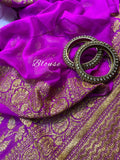 Rivika Gorgette Saree Banarsi Saree weaving Sari