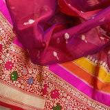 Pallavi Kora handwoven kadwa zari saree