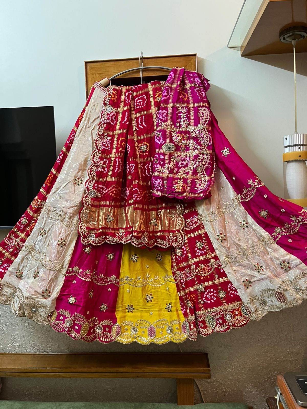 Handmade Lehanga set Indian Lehanga set traditional Lehangas SaffronFashion