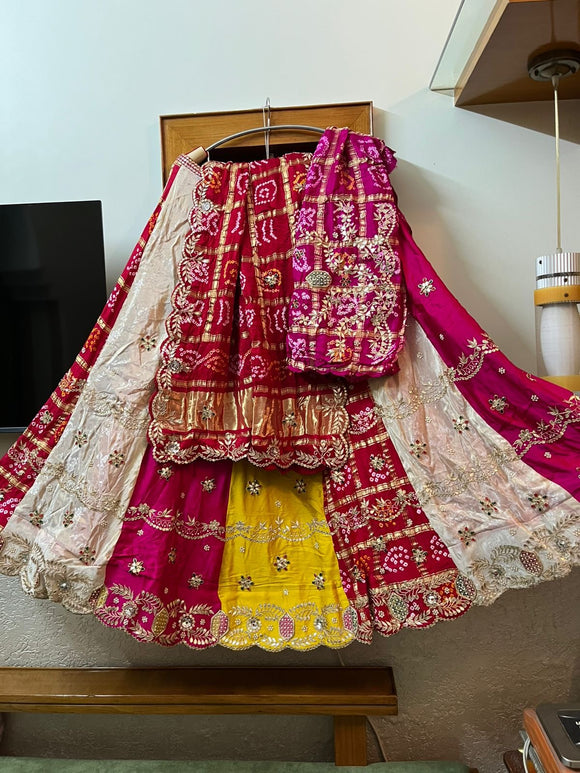 Handmade Lehanga set Indian Lehanga set traditional Lehangas SaffronFashion