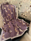 Guvisha Gorgette sequence saree partywear sari