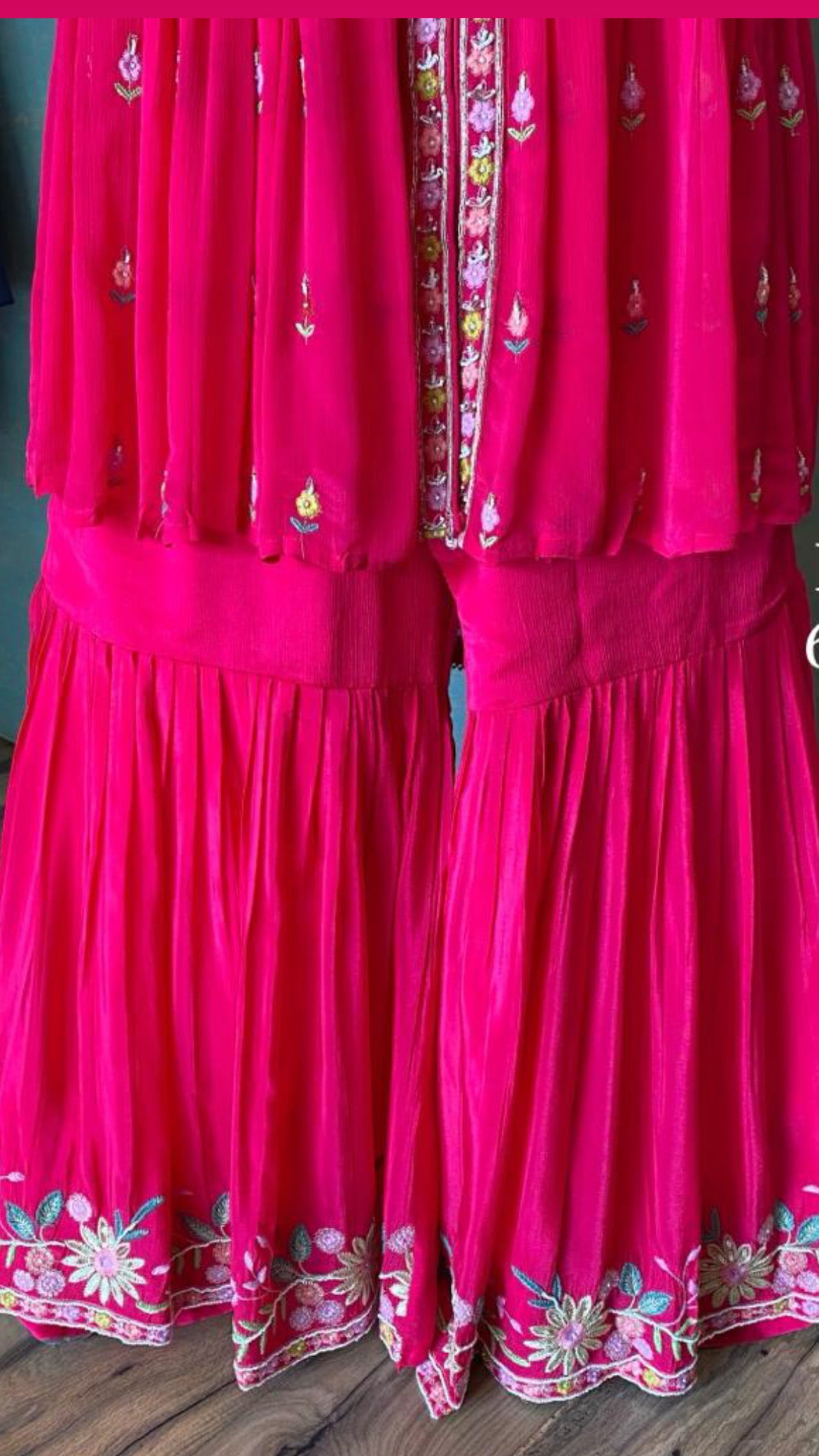 Pink Embroidered Gown Reception Partywear Dress - Saffronfashionindia