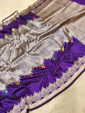 Anvesha katan silk Indian Handwoven Sarees