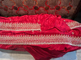 Red organza saree Indian saree bridal saree