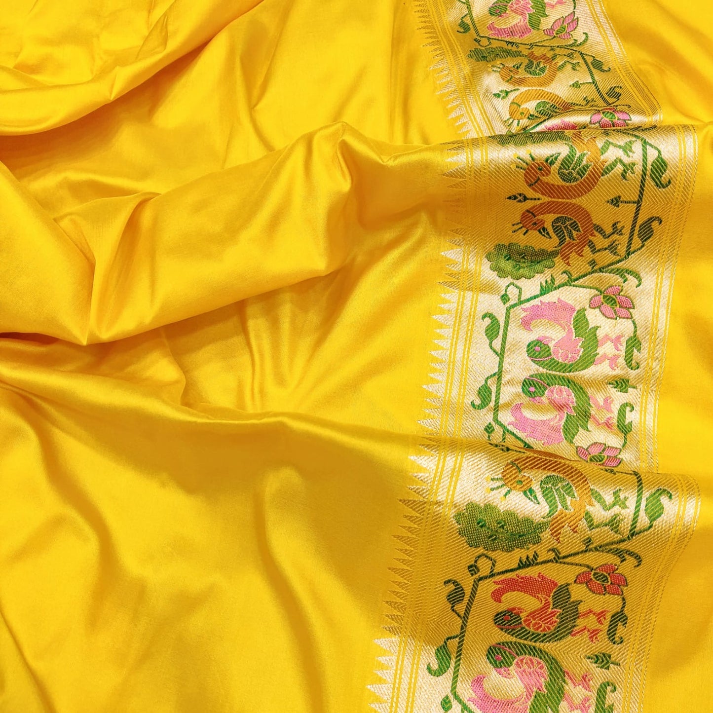 Yamini katan silk handwoven sarees - Saffronfashionindia