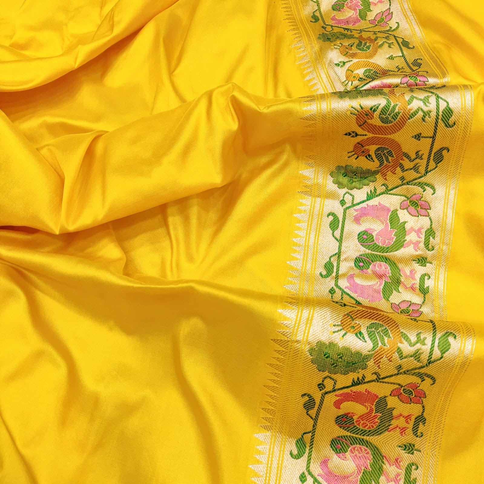 Yamini katan silk handwoven sarees - Saffronfashionindia