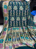 Meenakari bandhani saree Banarsi saree Indian traditional sari blouse