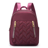 Fashion Women's Backpack Simple Rhombus Trendy Solid Color