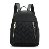 Fashion Women's Backpack Simple Rhombus Trendy Solid Color