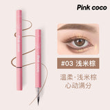 Pinkcoco Finely Carved Ultra-fine Eyeliner Liquid Pen With Ultra-fine Tip Is Waterproof, Long-lasting, Quick-drying And Does Not Smudge Eyelashes Silkworm Pen